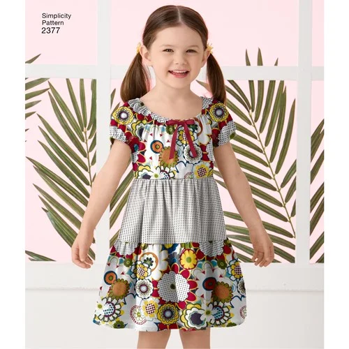 Charming Women's Garments Simplicity Child Dresses S2377