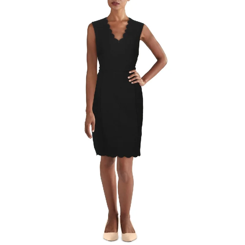 Online Clothing Stores French Connection Womens Whisper Light Deep V Short Sheath Dress