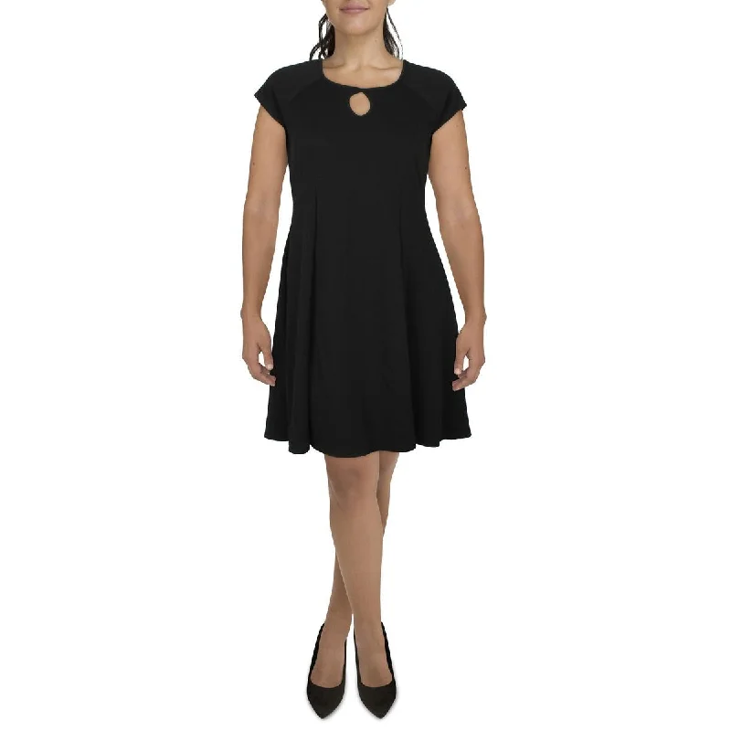 Women's Casual Clothing For Lounging 24/7 Comfort Womens Plus Solid  Fit & Flare Dress