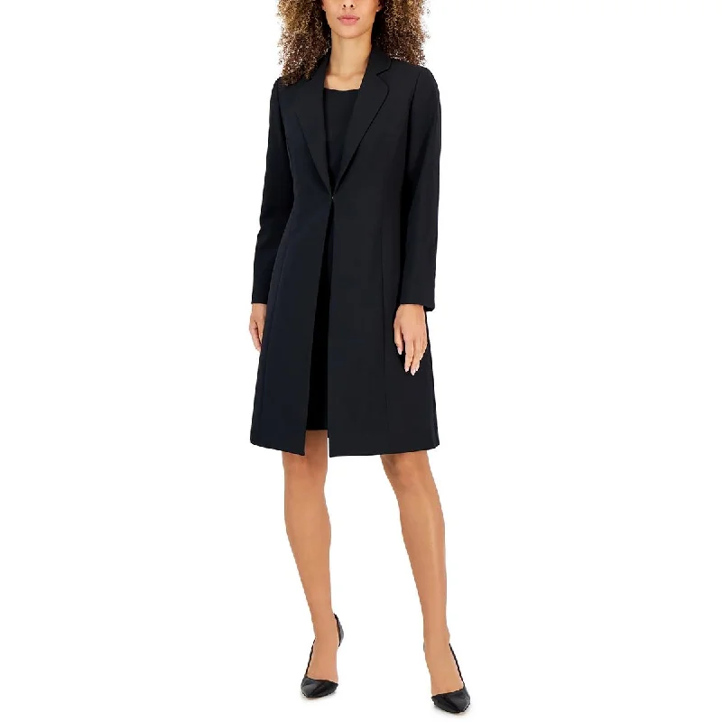 Clearance Sale Le Suit Womens Petites Collar Work Day Wear Two Piece Dress