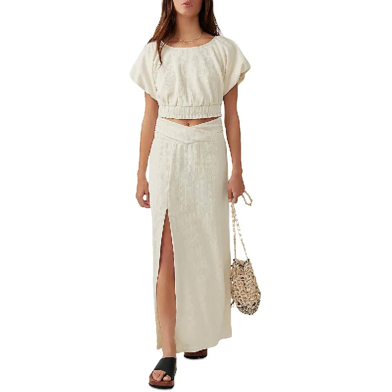 Must-Have Styles Free People Womens Tovah 2PC Set Puff Sleeves Two Piece Dress