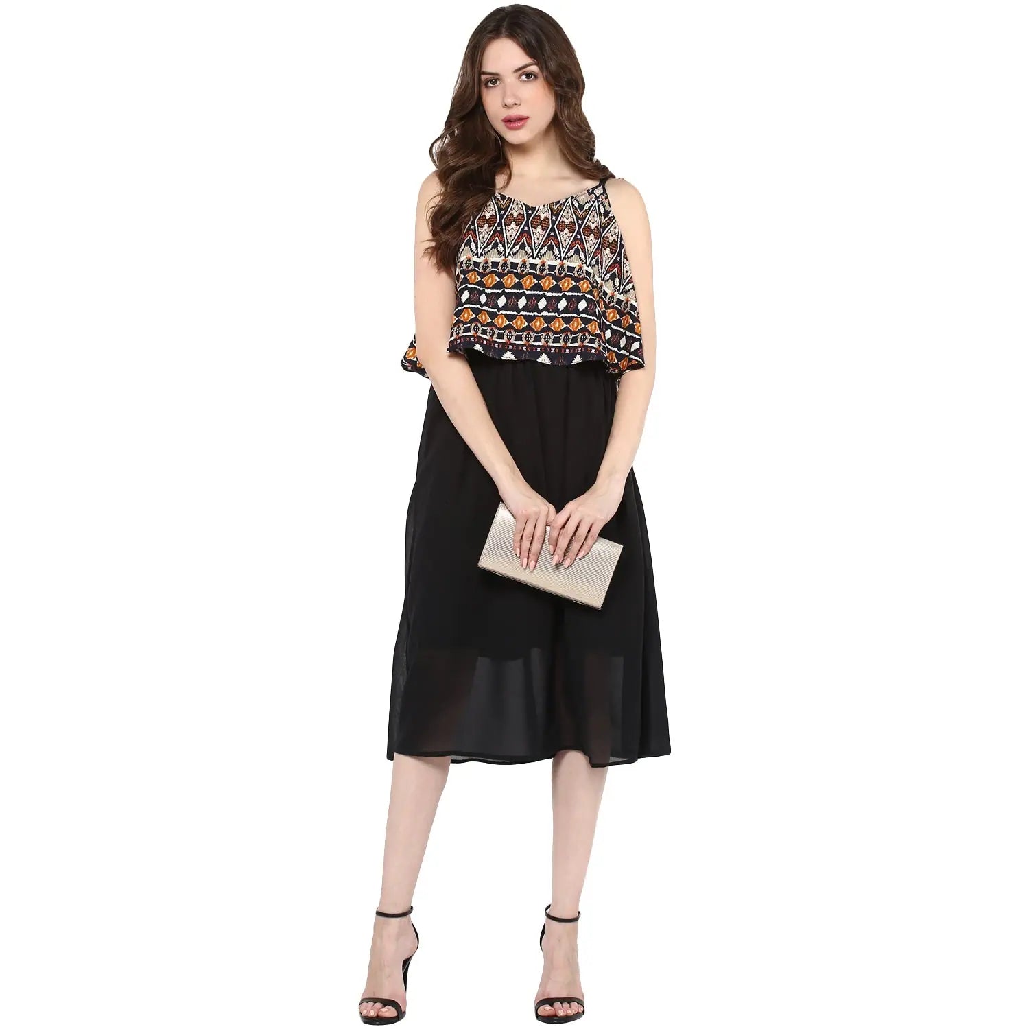 Women's Effortless Casual Outfit Over Lap Loose Dress