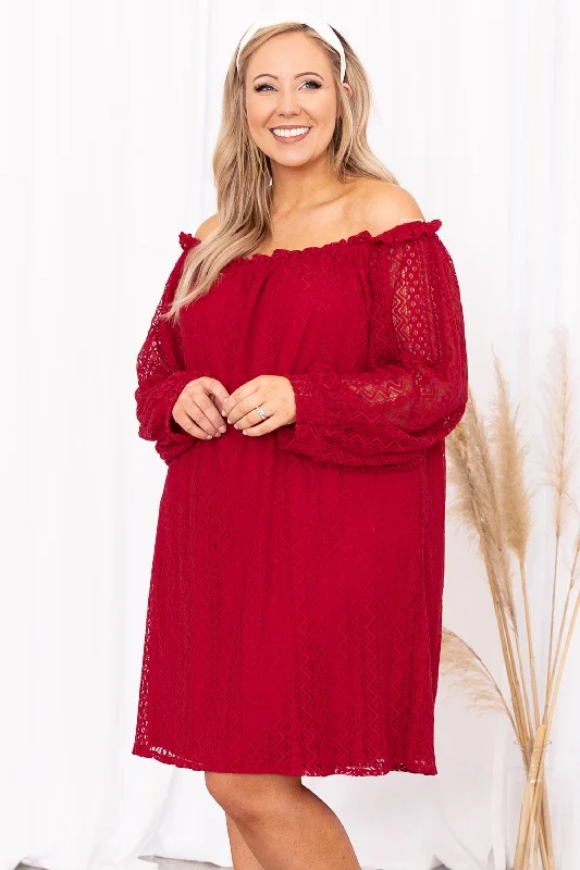 Women's Comfortable Lounge Garments Beach Date Night Dress, Red