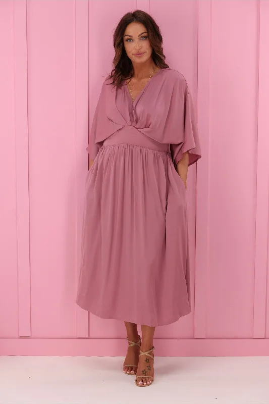 Clothes For Women Jane James Florian Batwing Dress Rose