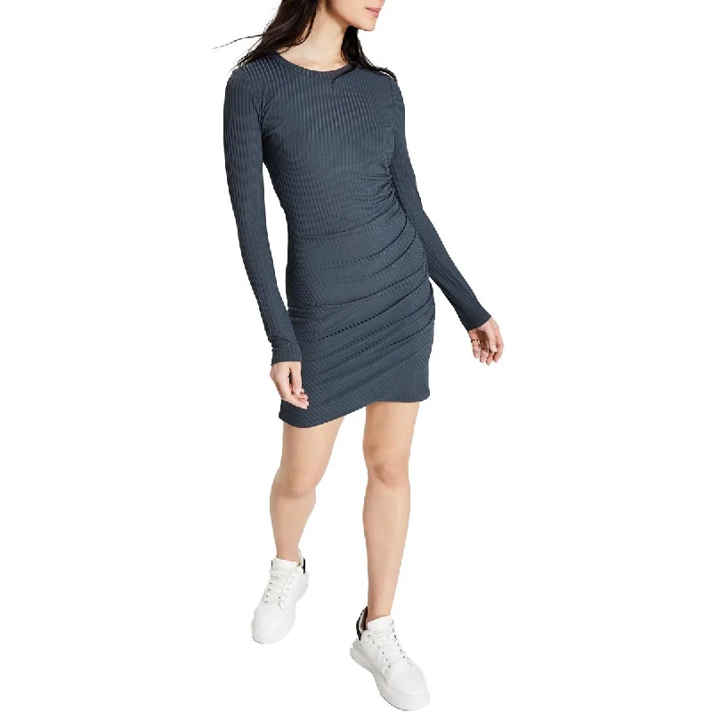 Stylish Everyday Clothing And Now This Womens Knit Ribbed Sheath Dress