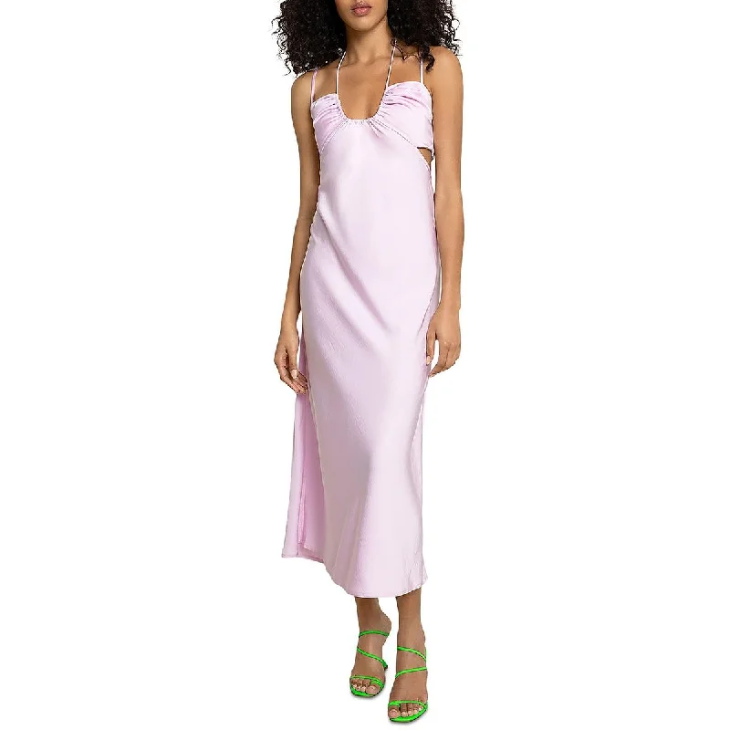 Woman Clothing A.L.C. Womens Sienna Cut-Out Maxi Slip Dress