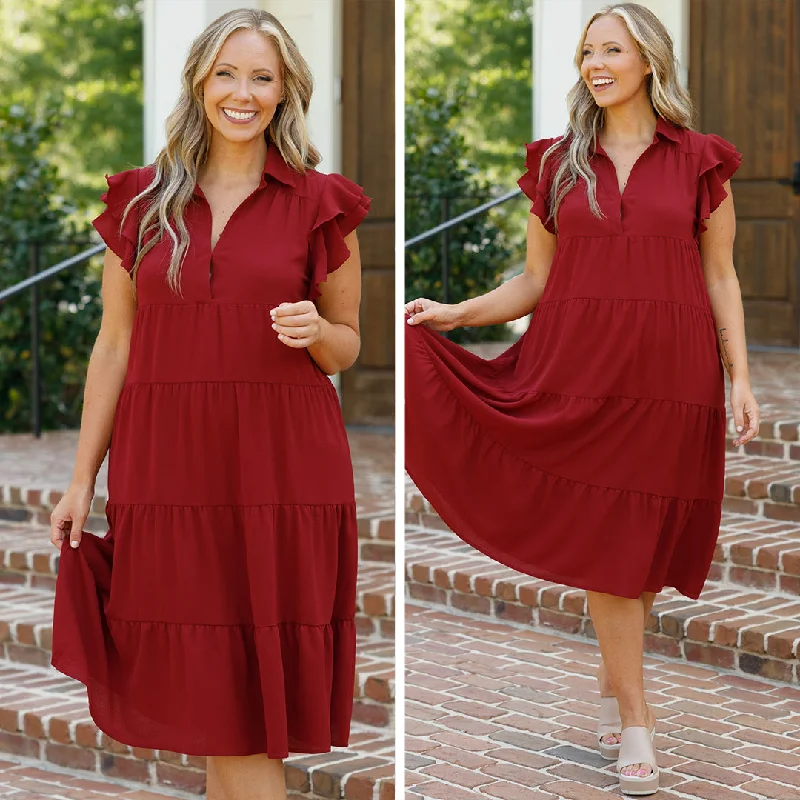 Women's Functional Outdoor Garments Play Time Dress, Wine