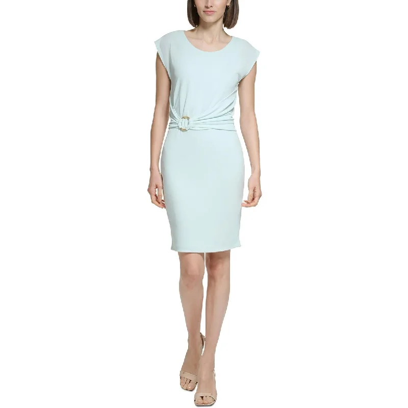 Affordable Women's Outfit Calvin Klein Womens Jersey Cap Sleeves Sheath Dress