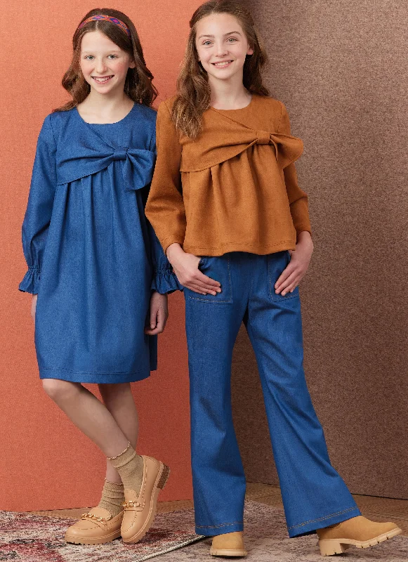 Trendy Street Style Clothing Simplicity Child/Teen Top, Dress & Trousers S3015