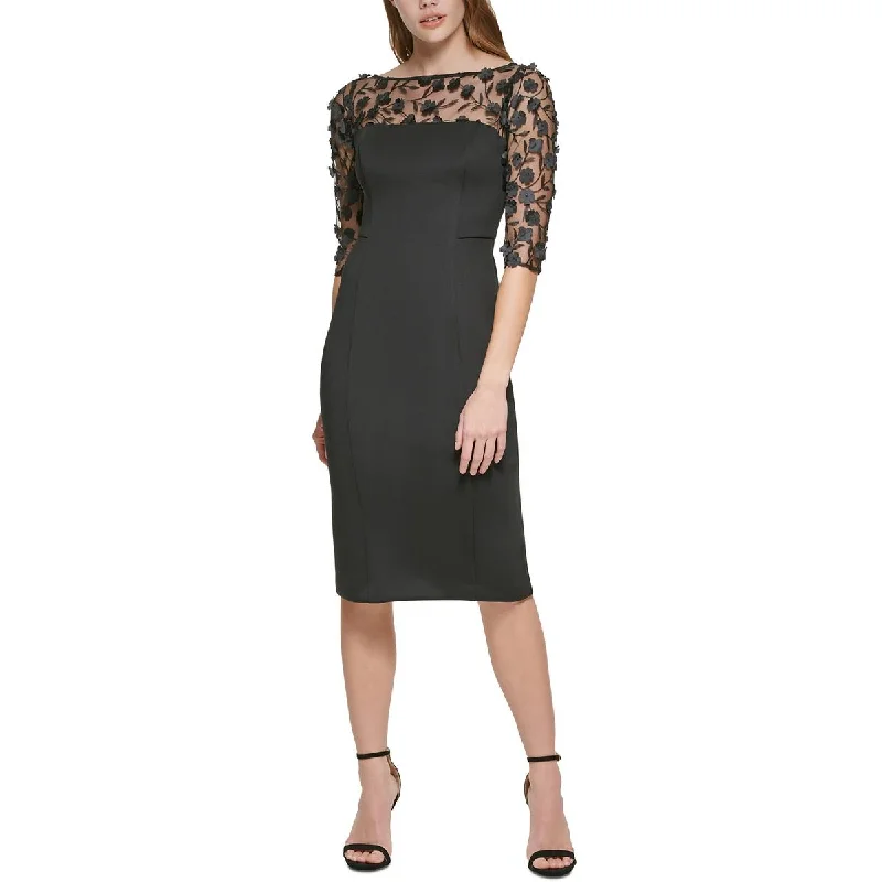 Comfortable Women's Outfits Eliza J Womens Lace Short Sheath Dress