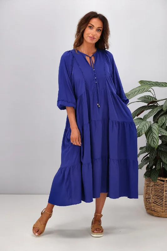 Trendy Online Boutiques Boho Australia Mata Dress Blue