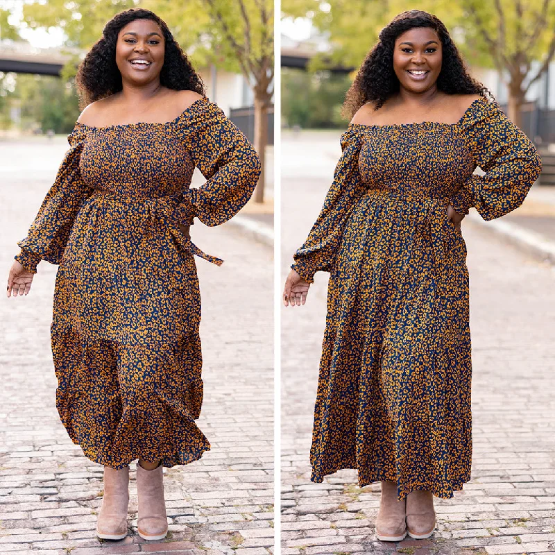 Save Big Get Along Dress, Navy