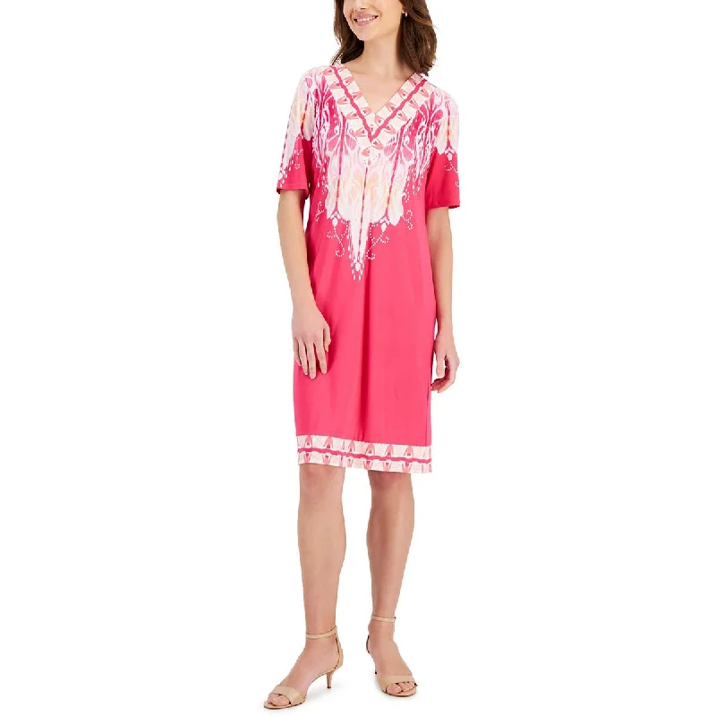 Outfits For Girls JM Collection Womens V Neck  Wear To Work Dress