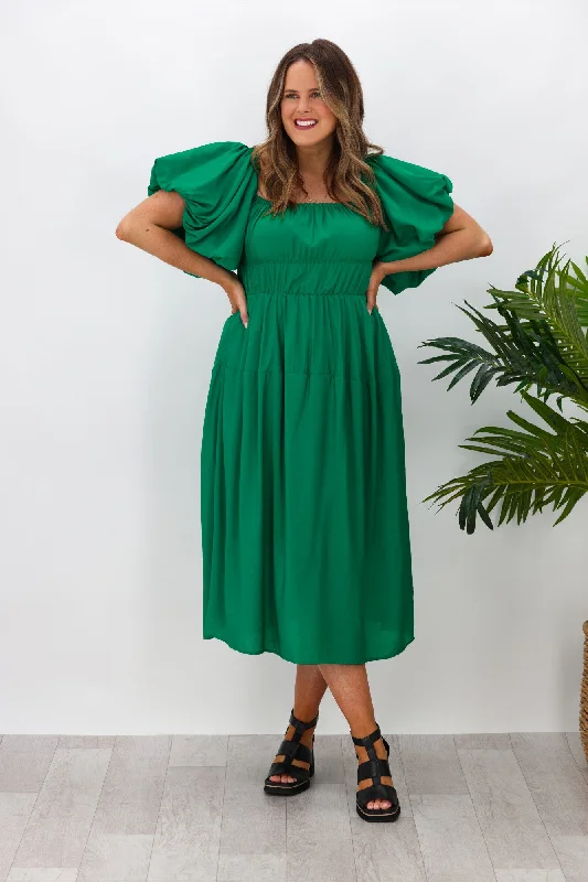 Bundle Offer Pink Diamond Alice Dress Green