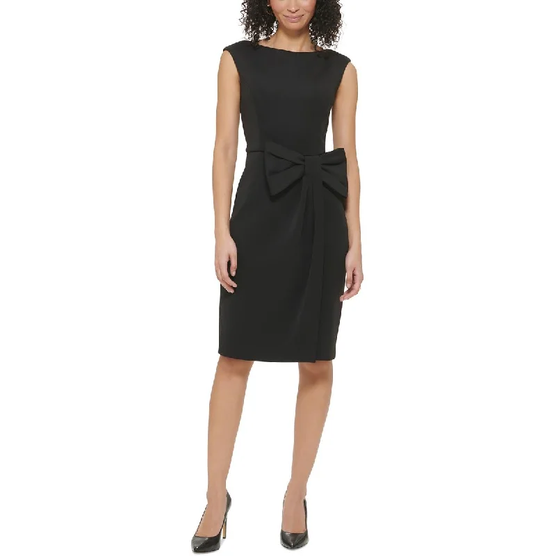 Casual Clothes For Women Jessica Howard Womens Petites Bow Crepe Sheath Dress