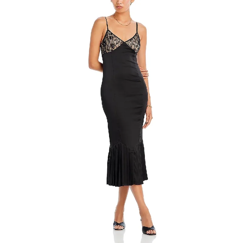Fashion Essentials Fore Womens Fitted Spaghetti Strap Slip Dress