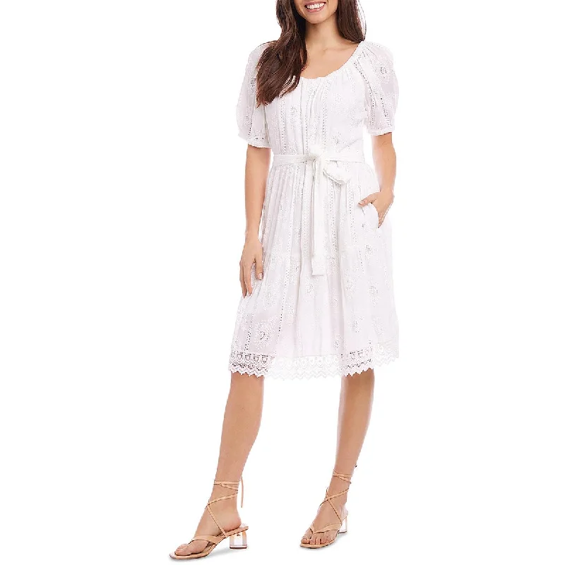 Women's Clothes And Garments Karen Kane Womens Cotton Short Fit & Flare Dress