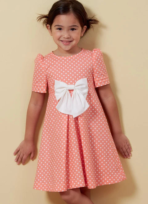 Bold Fashion Butterick Children's Dresses B6886