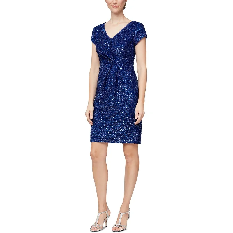 Women's Workout Clothing SLNY Womens Party Short Sheath Dress