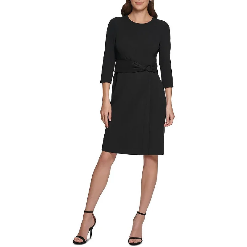 Chic Casual Style DKNY Womens Slit  Sheath Dress