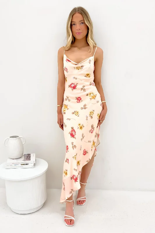 Affordable Women's Fashion Madelyn Asymmetric Dress Print