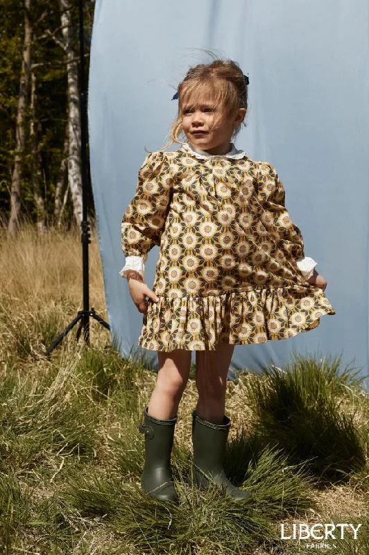 Women's Stylish Outdoor Outfit Liberty Sewing Patterns Penny Collar Dress