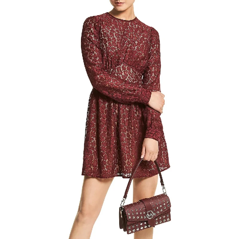 Extreme Clearance Deals MICHAEL Michael Kors Womens Lace Mini Fit & Flare Dress