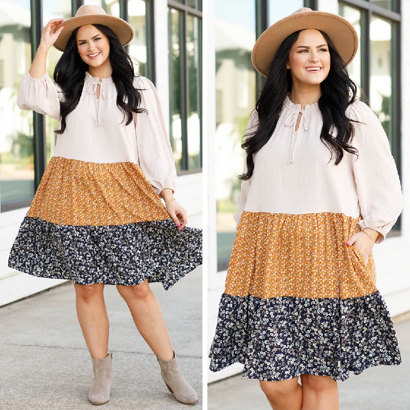 Unique Women's Fashion Pieces Beauty Is Within Dress, Taupe
