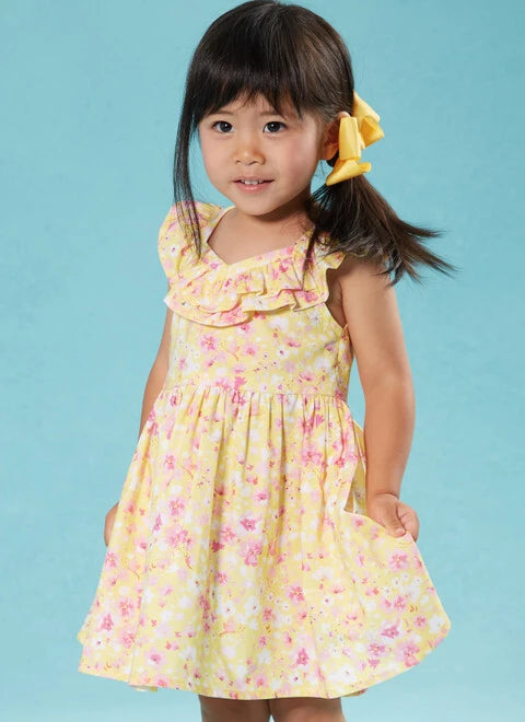 Fashionable Women's Wardrobe McCalls Baby/Child Dresses M8372