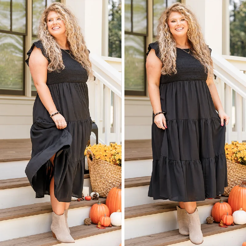 Women's Elegant Formal Outfit Our Sweet Memories Dress, Black