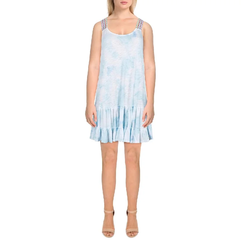 Women's Evening Wear for Special Occasions Pitusa Womens Tie-Dye Mini Slip Dress