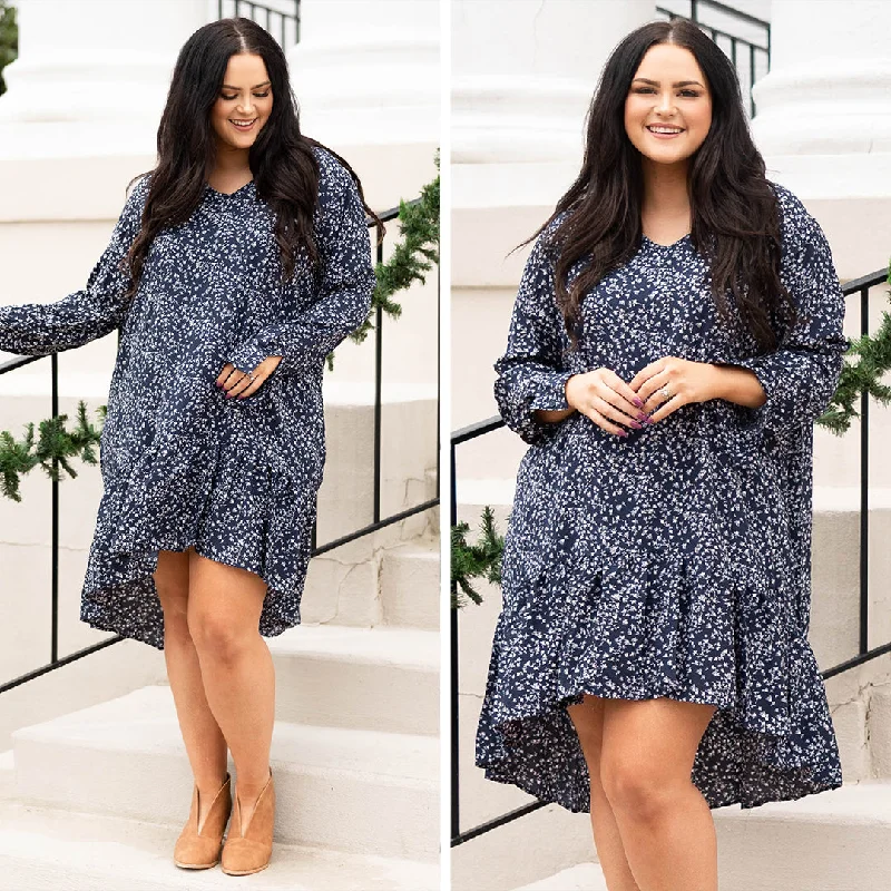 Edgy Fashion My Inner Beauty Dress, Navy