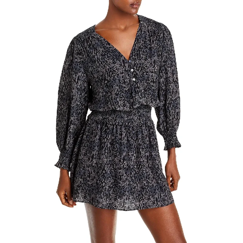 End of Season Sale Rails Womens Animal Print Above Knee Fit & Flare Dress