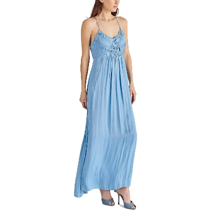Cheap Women's Clothing Online Steve Madden Womens Brianna Side Slit Long Slip Dress