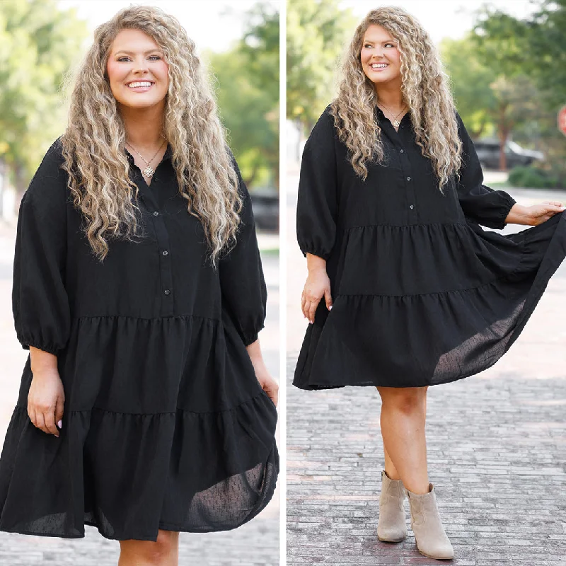 Women's Night-Out Outfit Parade Around Dress, Black