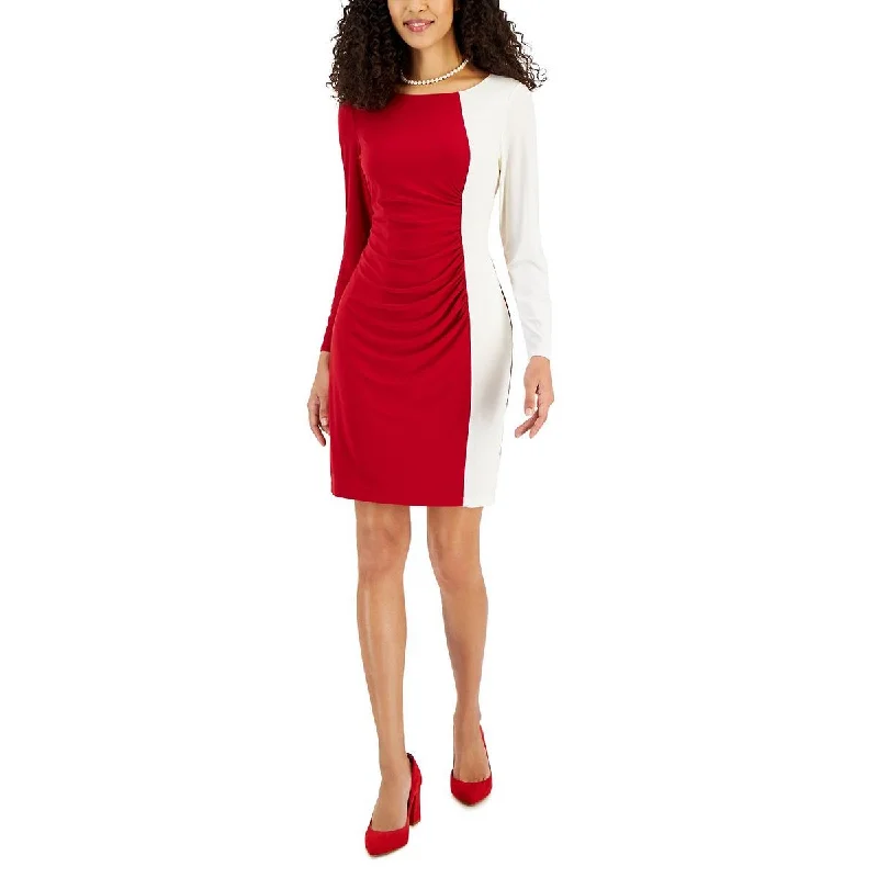 Women's Clothing For Casual Outings Kasper Womens Colorblock  Wear to Work Dress