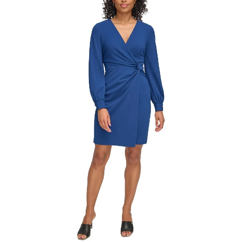 Outfits For Girls DKNY Womens Twist Front  Sheath Dress