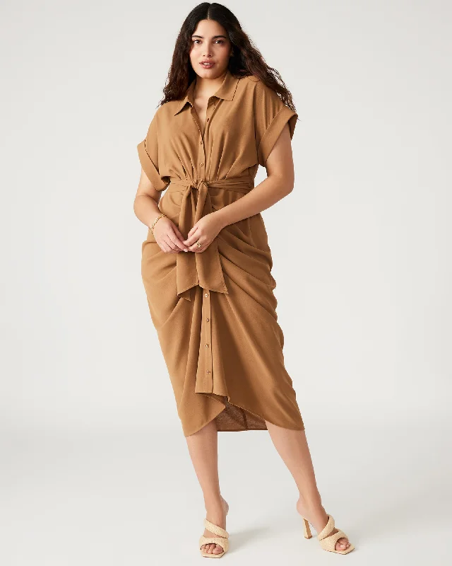 Premium Fashion TORI KNIT DRESS BEIGE