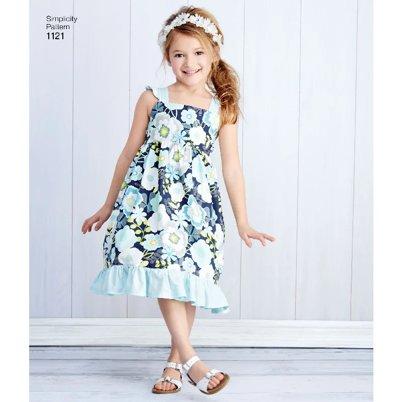Women's High Street Fashion Simplicity Child/Teen Dresses S1121