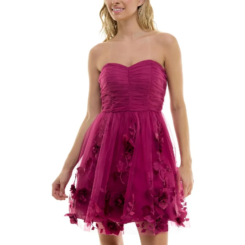 Fashion Women's Clothing BCX Womens Juniors Strapless Mini Fit & Flare Dress