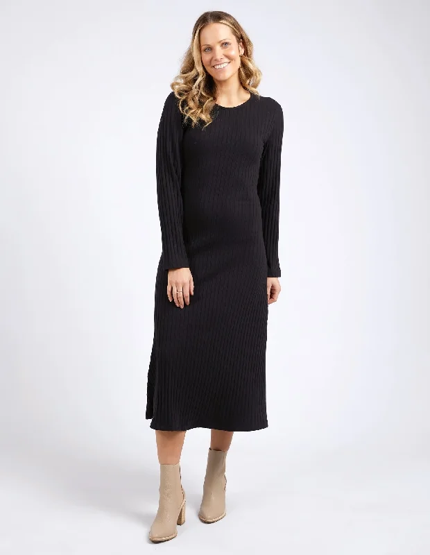 Designer Women's Fashion Online Foxwood Huntleigh Rib Dress Black