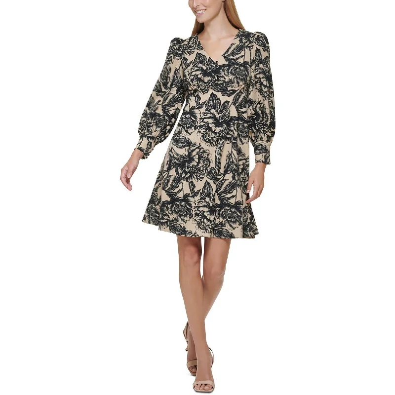 Latest Fashion Calvin Klein Womens Printed  Fit & Flare Dress