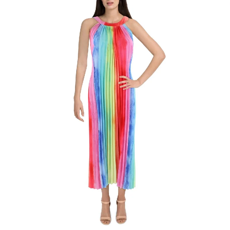 New Arrival Discount Gabby Isabella Womens Semi-Formal Tea-Length Halter Dress