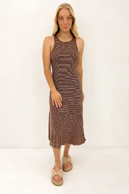 Boho Chic Fashion Fleurmaid Dress Bear Brown