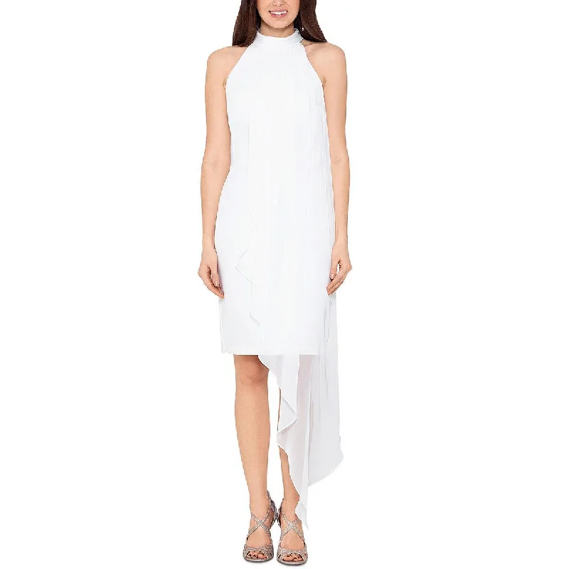 Women's Stylish Casual Garments Betsy & Adam Womens Chiffon Overlay Asymmetric Halter Dress Women's Stylish Casual Garments Betsy & Adam Womens Chiffon Overlay Asymmetric Halter Dress