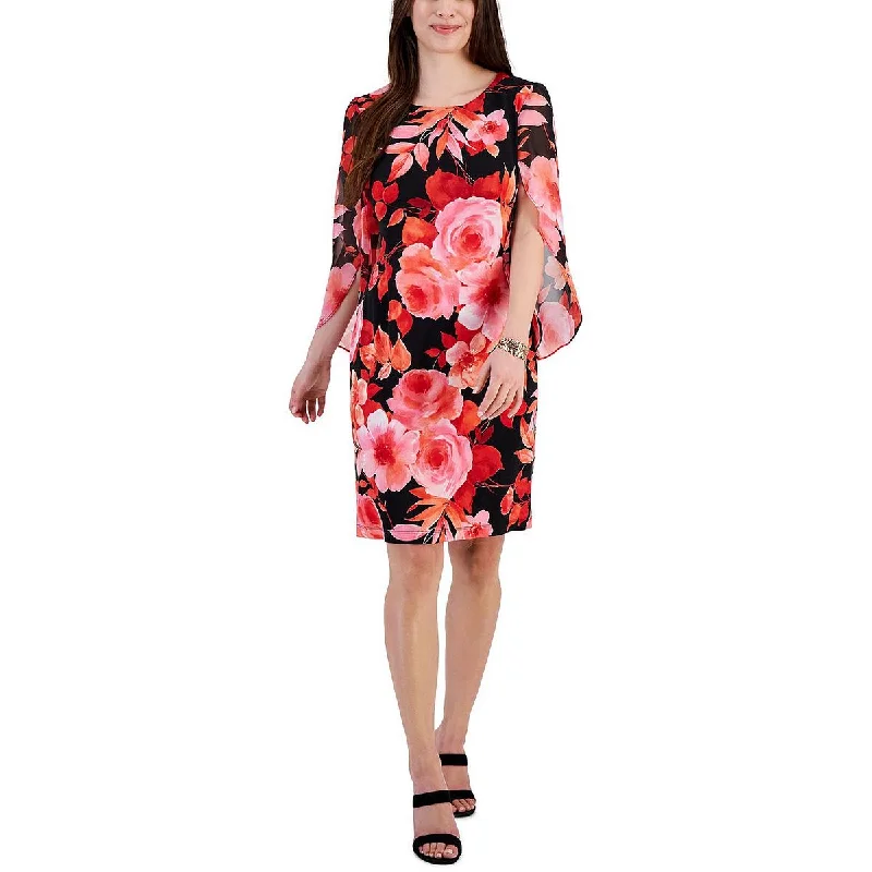 Women's Casual Wear Clothing Connected Apparel Womens Plus Semi-Formal Short Sheath Dress