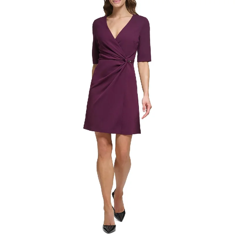 Trendy Boutique Online DKNY Womens Gathered  Sheath Dress