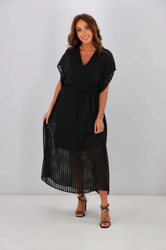 Women's Cozy Outfit For Lounging Fate Beyond The Moon Dress Black