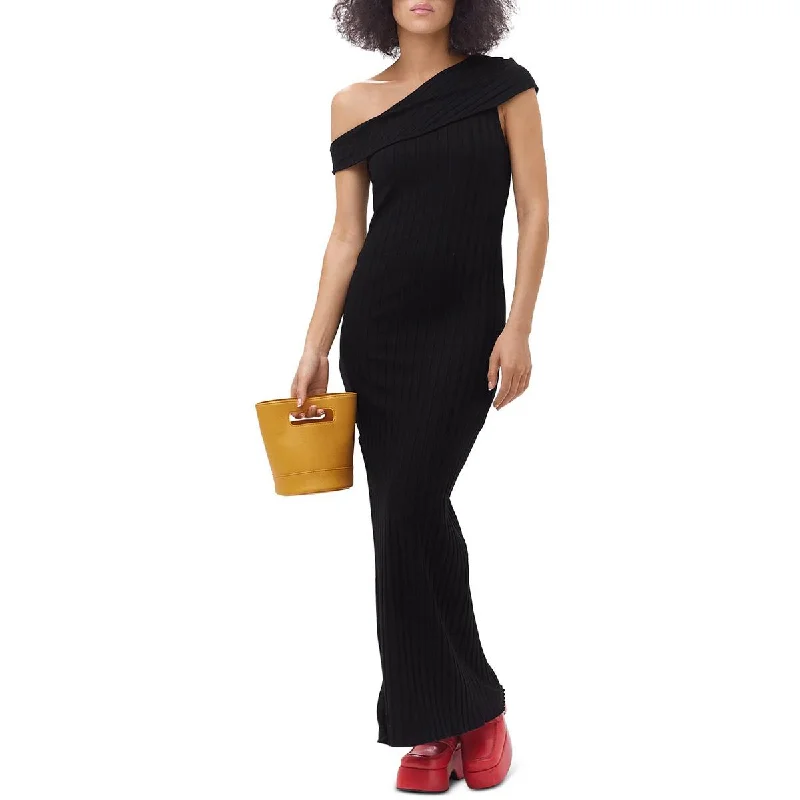 Women's Evening Clothes Simon Miller Womens Ribbed Maxi Sheath Dress