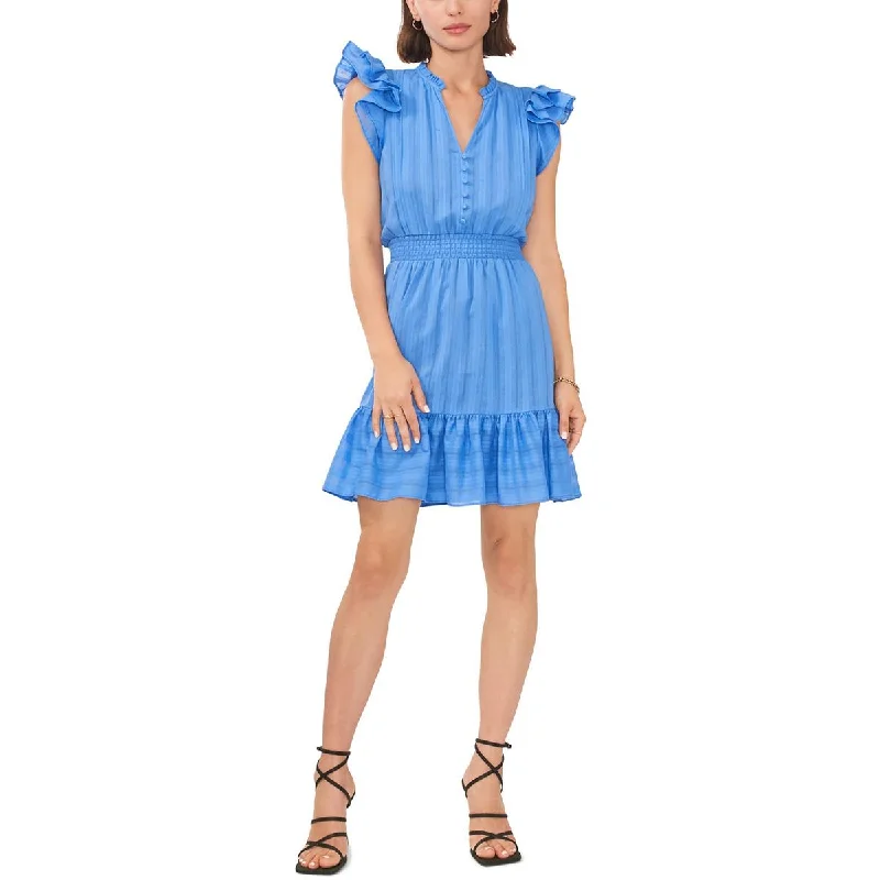 Comfortable Casual Wear 1.State Womens Ruffled V-Neck Babydoll Dress